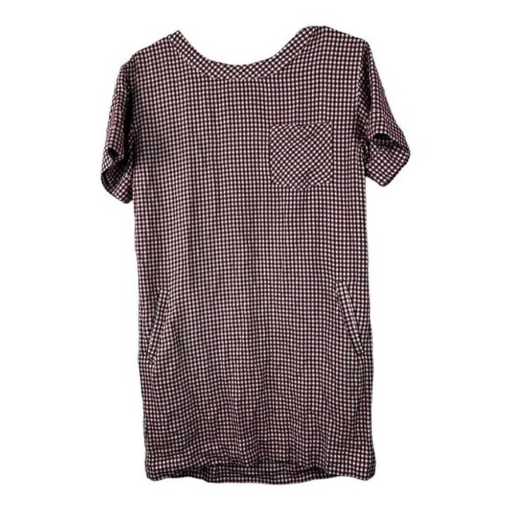 Madewell Women Mini Blouse Red plaid White Size S